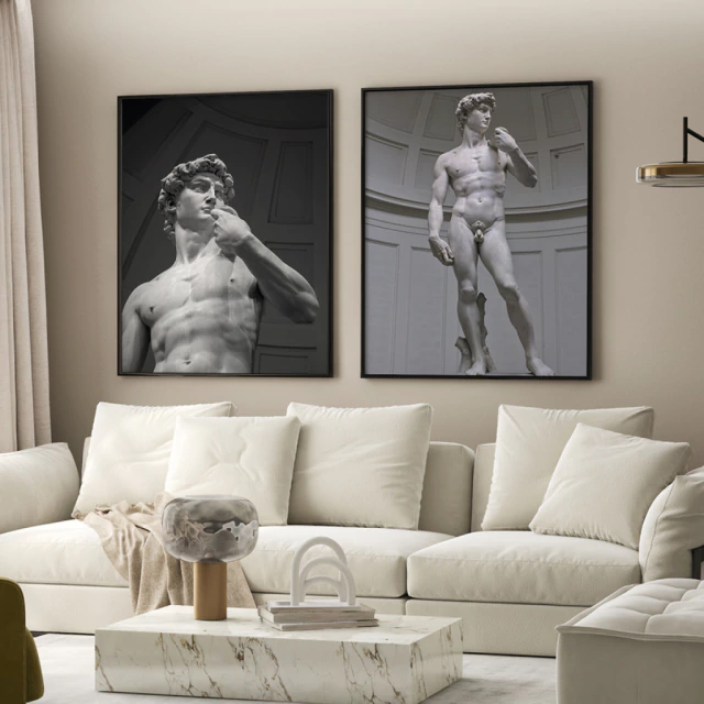 Duo Quadros Davi Michelangelo