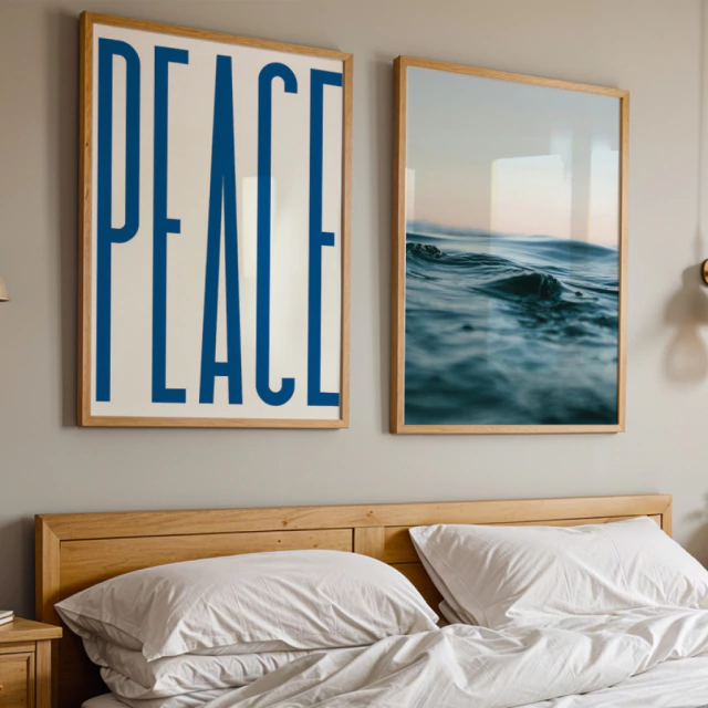Kit 2 Quadros Peace