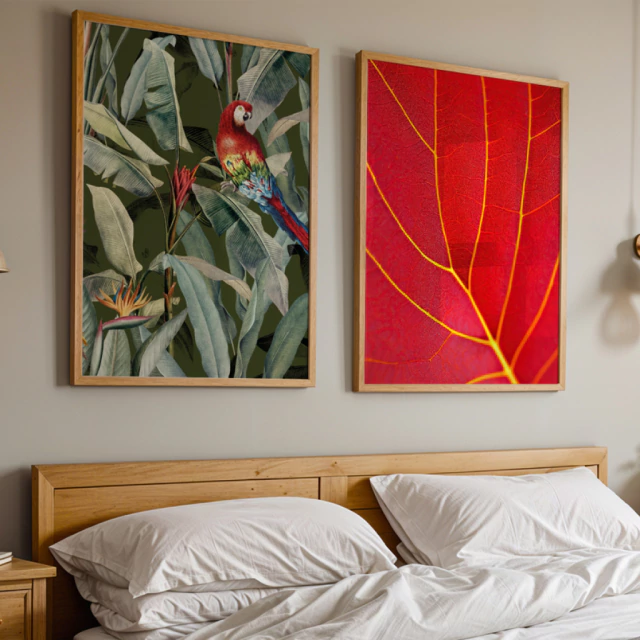 Kit 2 Quadros Red Art