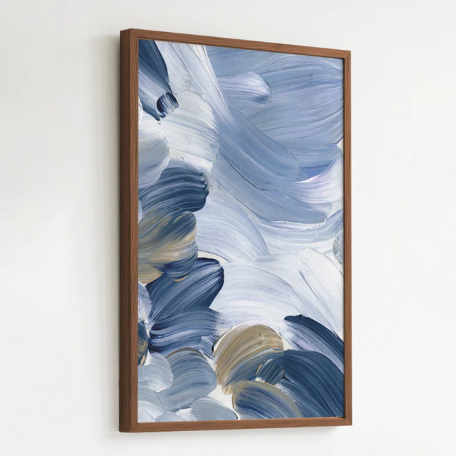 Quadro Abstrato Bruma Oceânica