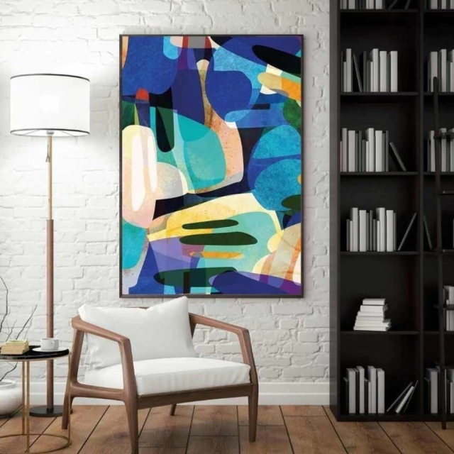 Quadro Abstrato Dança de Cores