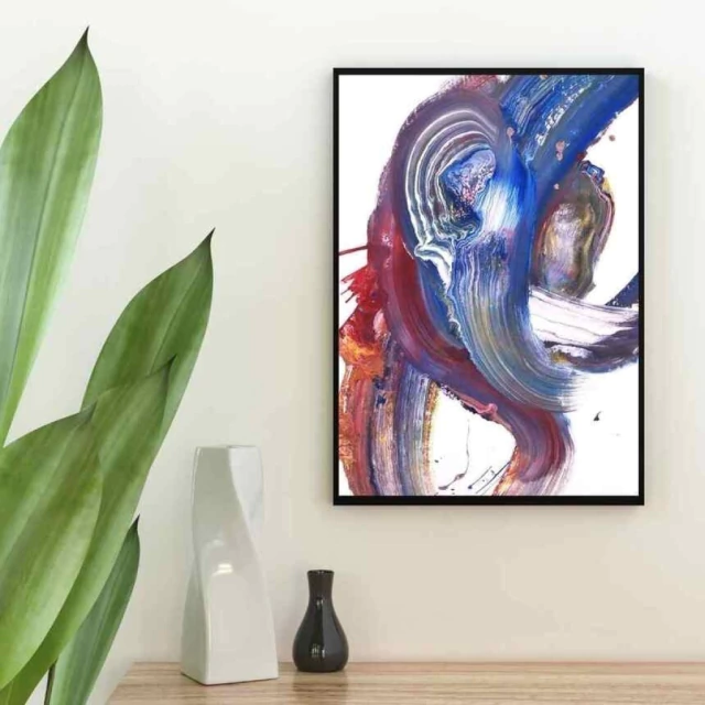 Quadro Abstrato Duelo Cromático II