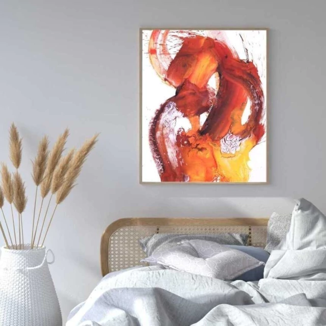 Quadro Abstrato Duelo Cromático III