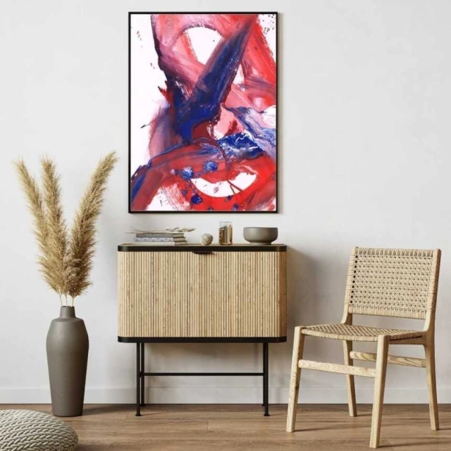 Quadro Abstrato Duelo Cromático IV