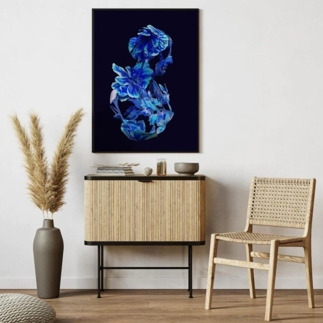 Quadro Abstrato Floral Humano