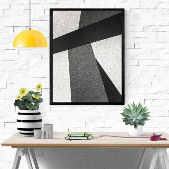 Quadro Abstrato Fluxo Geométrico