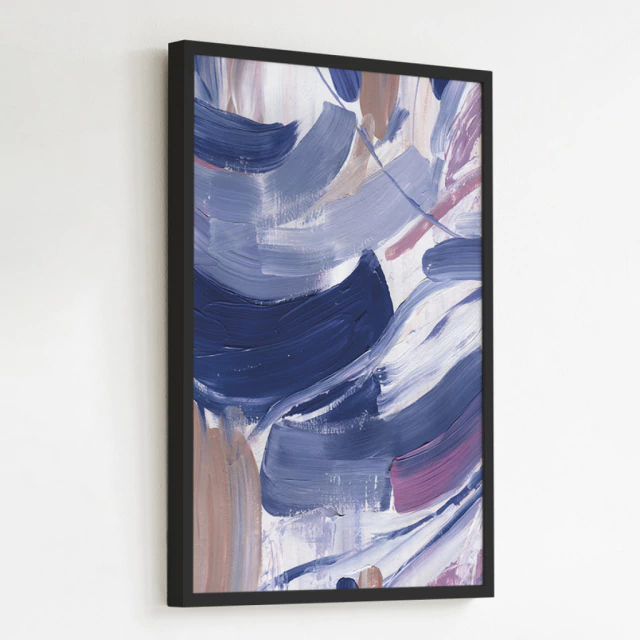 Quadro Abstrato Fúcsia nas Estrelas