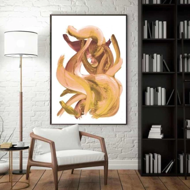 Quadro Abstrato Harmonia em Contraste XI