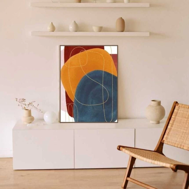 Quadro Abstrato Horizontes Flutuantes