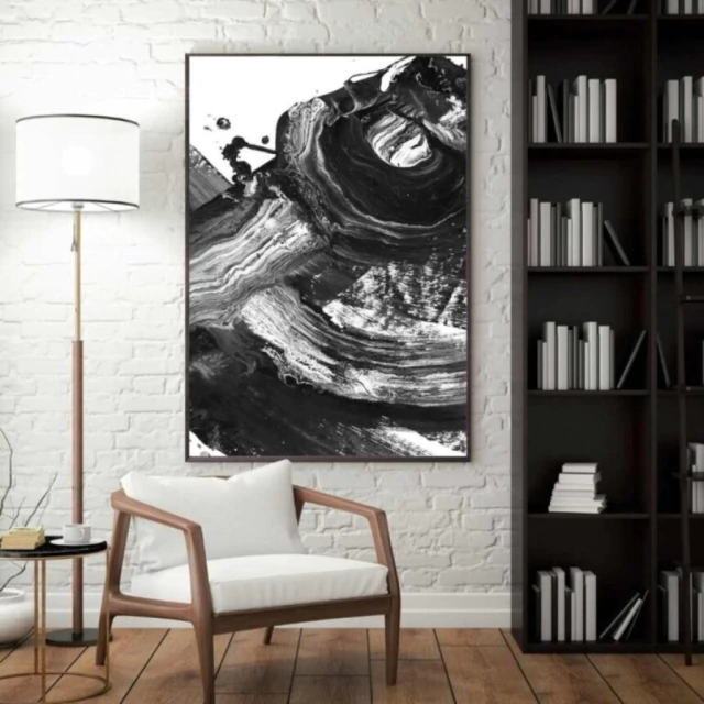 Quadro Abstrato Movimento Essencial I.I