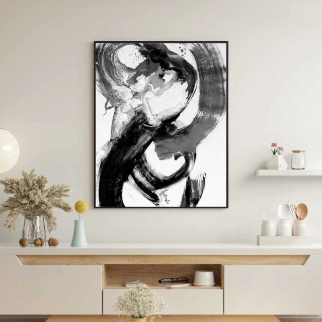 Quadro Abstrato Movimento Essencial II