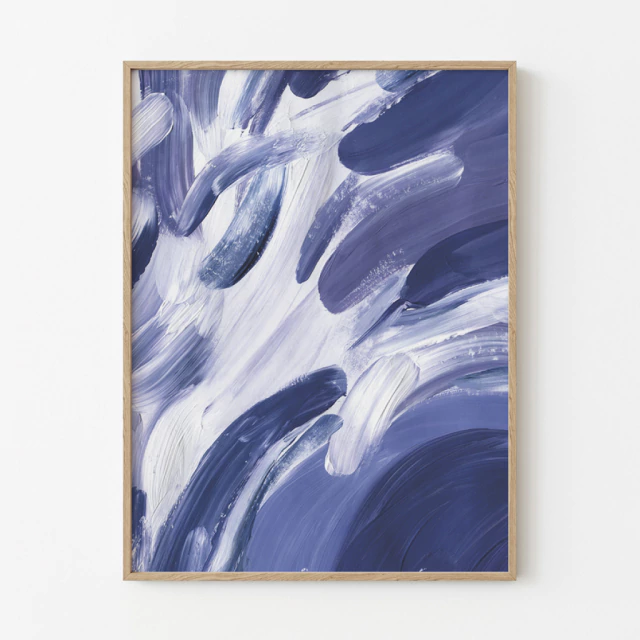 Quadro Abstrato Orquídea Noturna