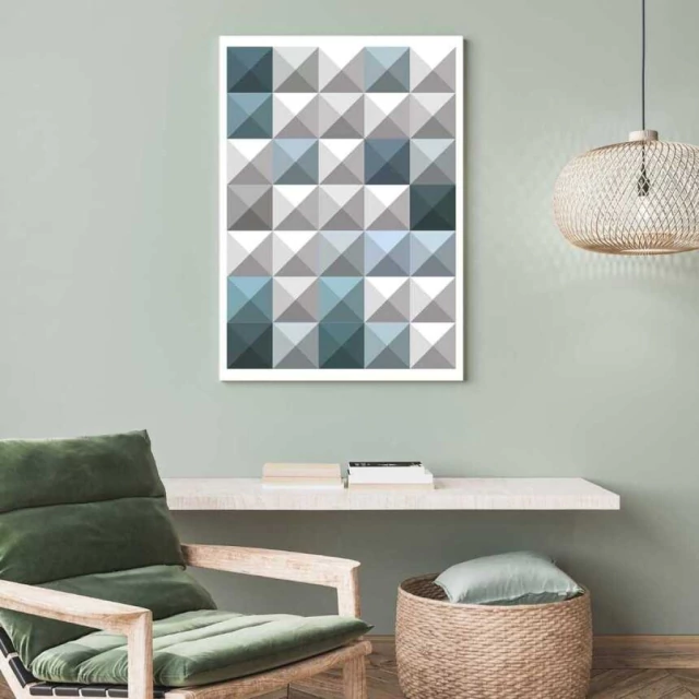 Quadro Abstrato Realidade Racional III