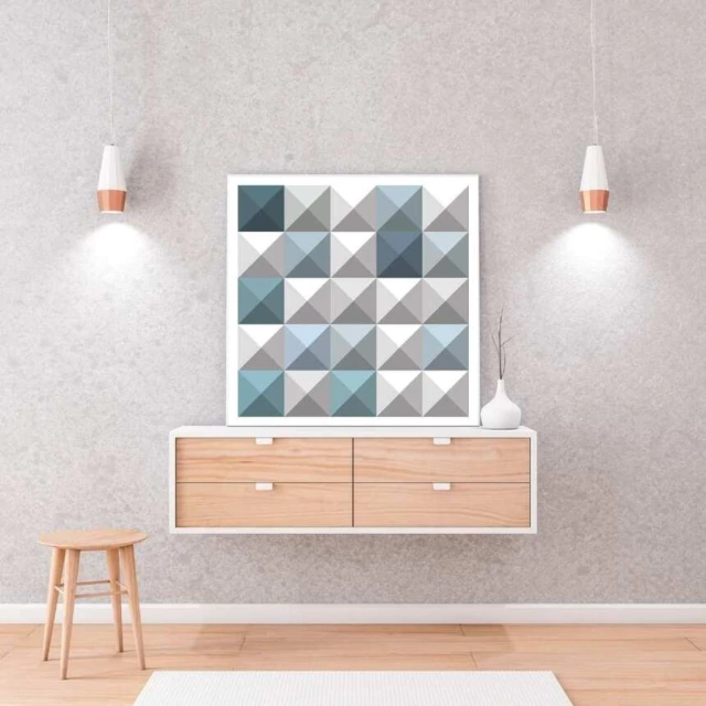 Quadro Abstrato Realidade Racional VI