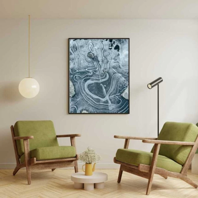 Quadro Abstrato Reverberação
