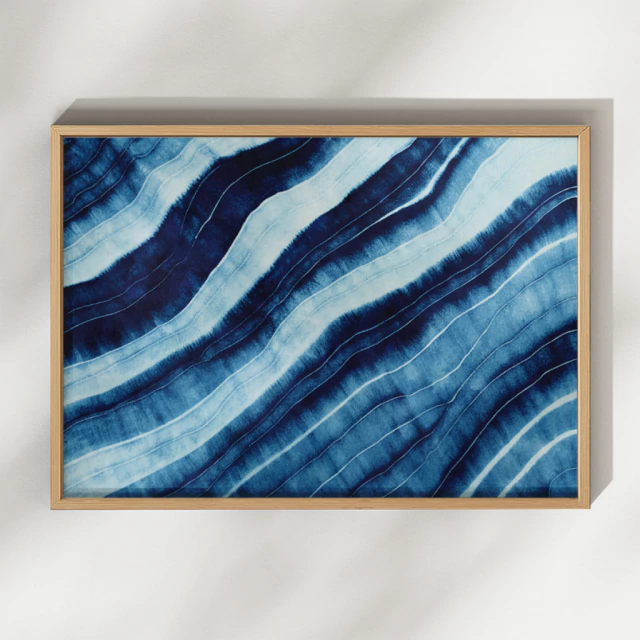 Quadro Abstrato Rios Paralelos