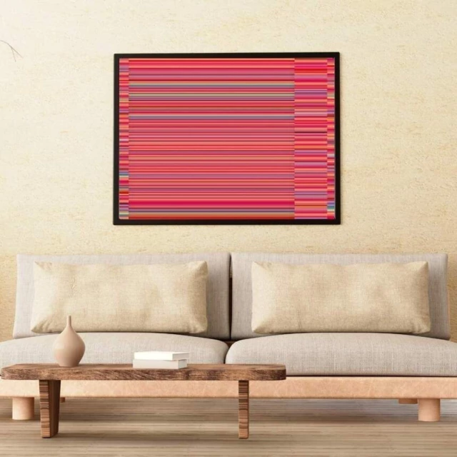 Quadro Abstrato Ritmo Geométrico III