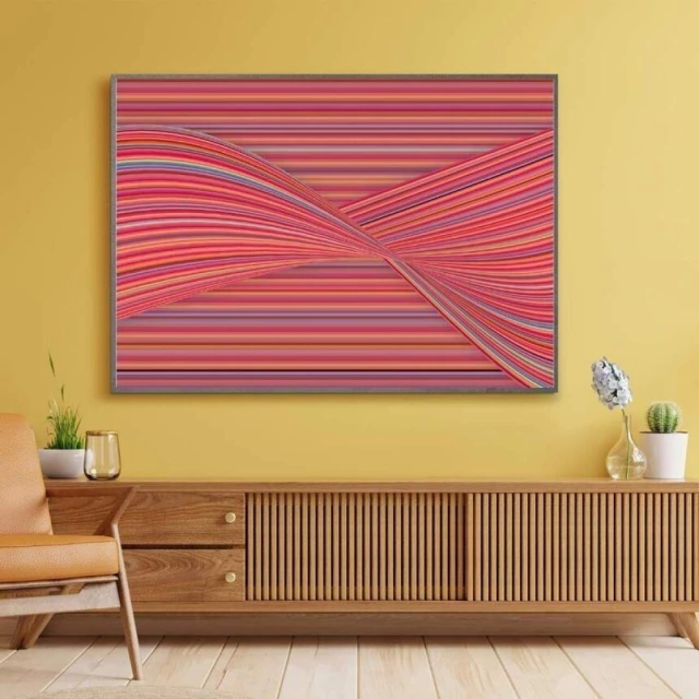 Quadro Abstrato Ritmo Geométrico V
