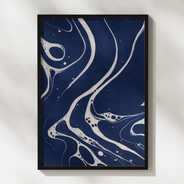 Quadro Abstrato Silêncio do Oceano