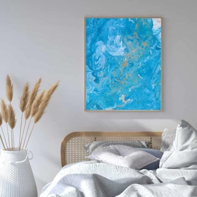 Quadro Abstrato Sutil e Fluido II