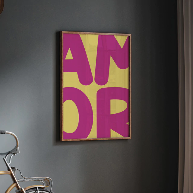 Quadro Amor em Zoom
