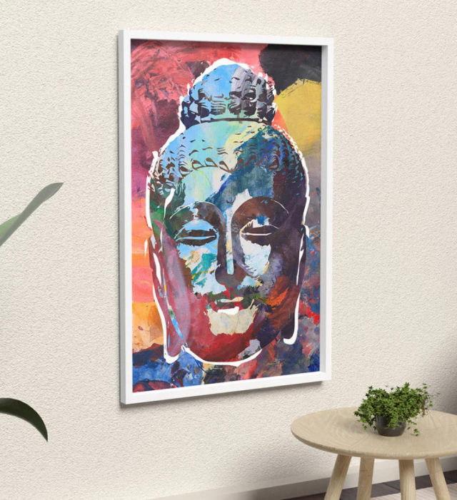 Quadro Buda Colorido VI