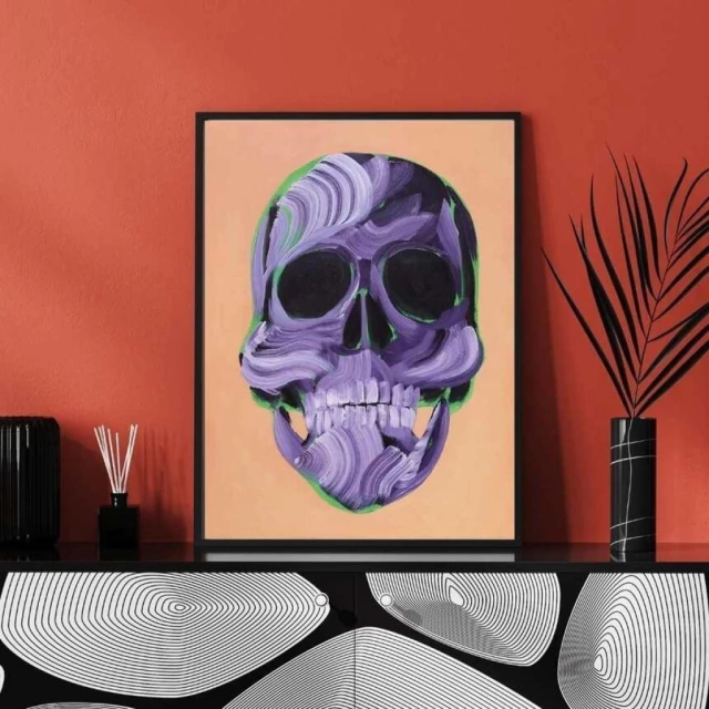 Quadro Caveira Essência IV