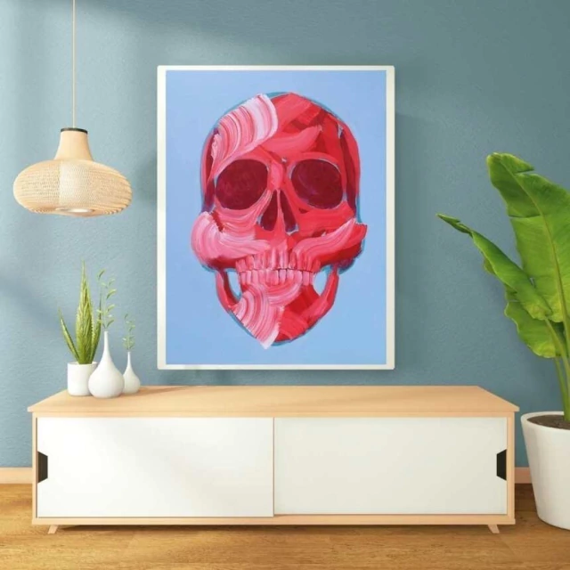 Quadro Caveira Essência VI