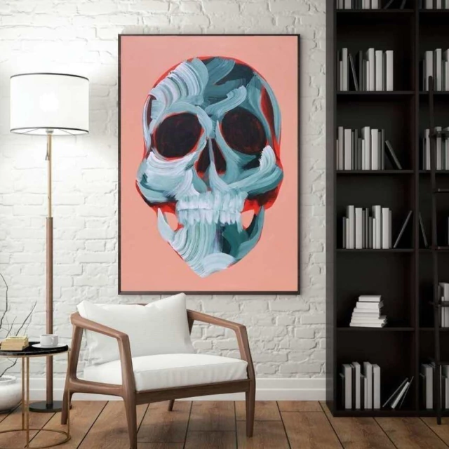 Quadro Caveira Essência VII
