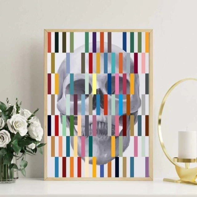 Quadro Caveira Labirinto II