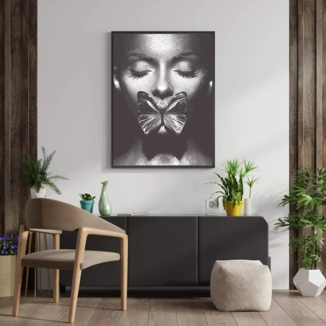Quadro Conceitual de Rosto Feminino I