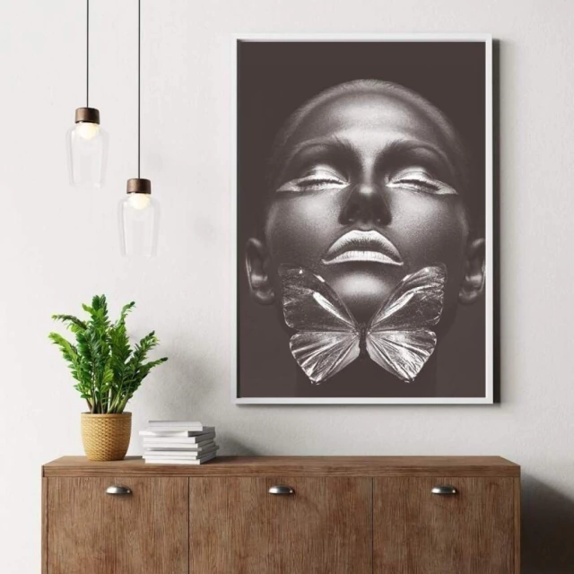 Quadro Conceitual de Rosto Feminino II