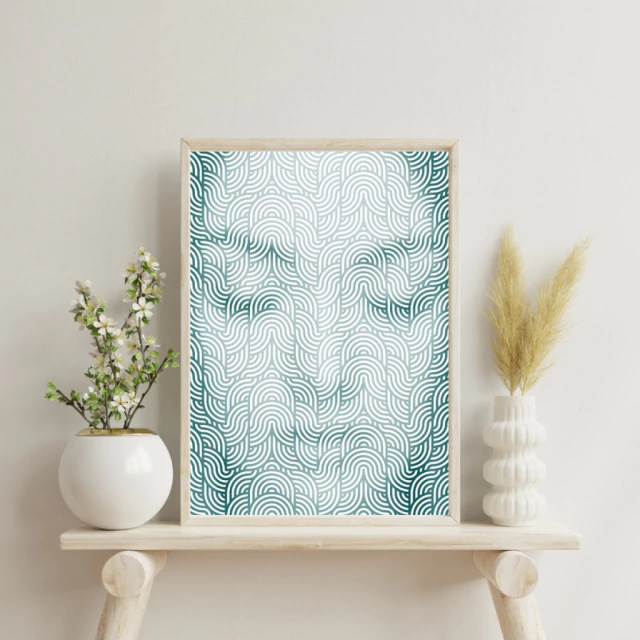 Quadro de Rosto Feminino Abstrato I