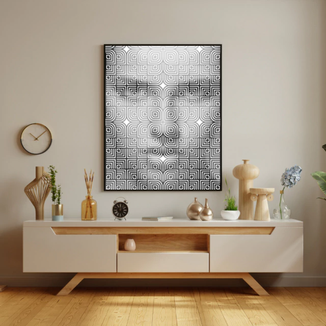 Quadro de Rosto Feminino Abstrato II