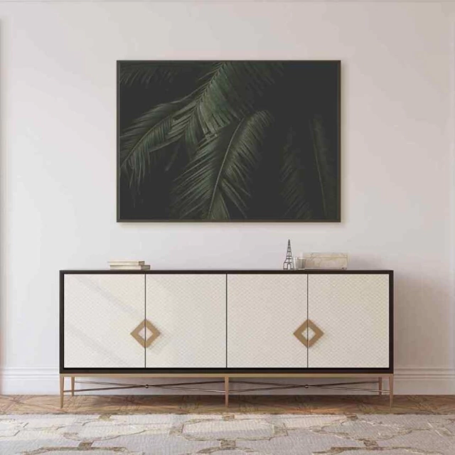 Quadro Floral Folhas de Palmeiras