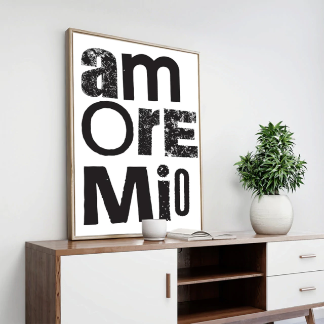 Quadro Frase "Amore Mio"