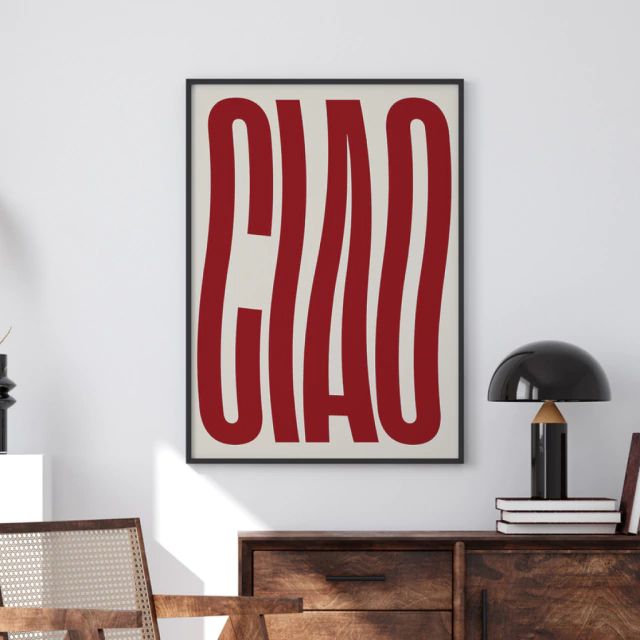 Quadro Frase CIAO I
