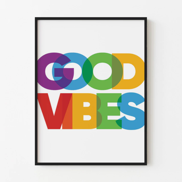 Quadro Good Vibes Only