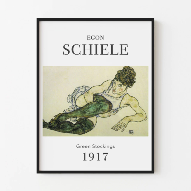 Quadro Green Stockings, by Egon Schiele
