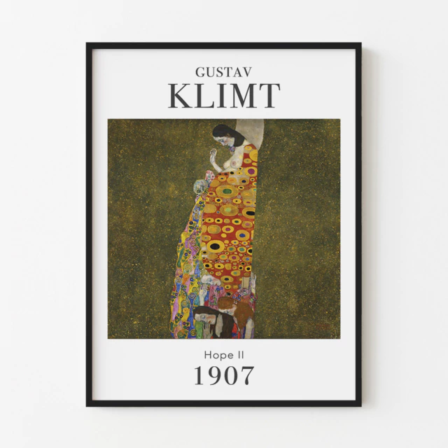 Quadro Hope II, by Gustav Klimt