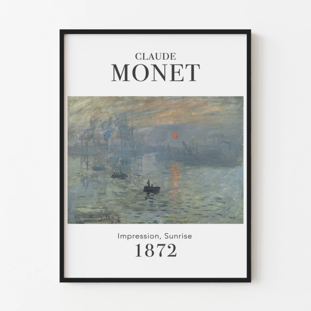 Quadro Impression, Sunrise, by Claude Monet