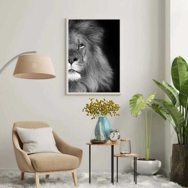 Quadro Leão Instinto
