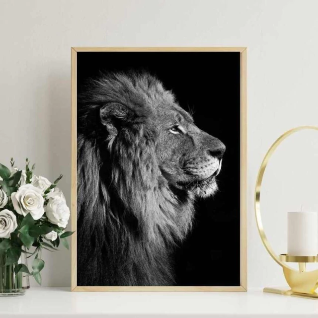 Quadro Leão Serenidade de Líder II