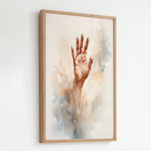 Quadro Mão da Salvação