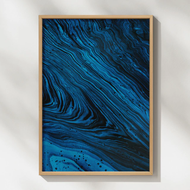 Quadro Oceano Abstrato