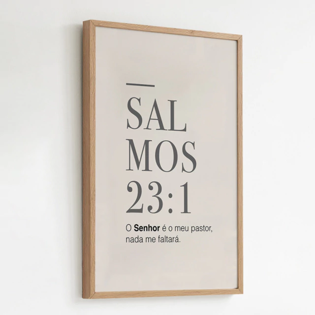 Quadro Salmos 23:1