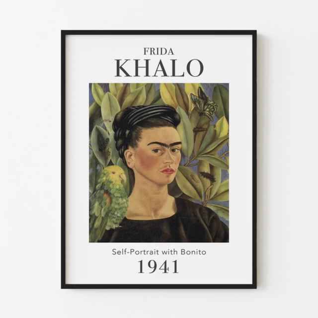 Quadro Self-Portrait with Bonito, by Frida Kahlo