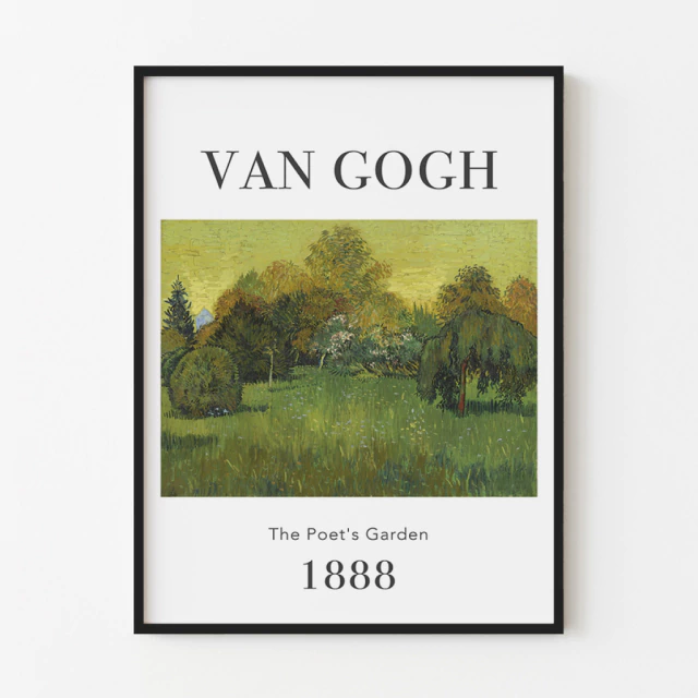 Quadro The Poet's Garden, by Van Gogh