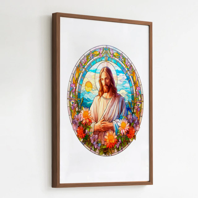 Quadro Vitral Jesus Cristo